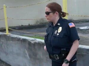 Reality Cops Show With Busty White Milfs Hunting For Black Big Cocks