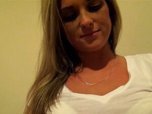 Blonde from public gets facial pov