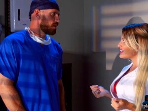 Nervous Doctor Fucks Delicious MILF Nurse Kissa Sins