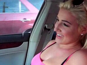 Cutie Blonde Hitchhiker Deals To Have Dirty Sex For A Free Ride