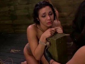 Lesbian Gets Pussy Fucked With Dildos