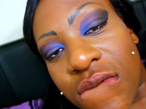 Ebony Pieprzenie, Treningowy Wytrysk Na Twarz. Nastolatka Josy Jest W Pełni Rozciągnięta W Swoim Treningu I Wydaje Różne Dźwięki, Gdy Ten KUTAS Wychodzi I Drażni Się Stopami