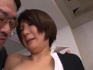 Desirable Japanese Teacher Ryo Sena Has Sex With Two Horny Students