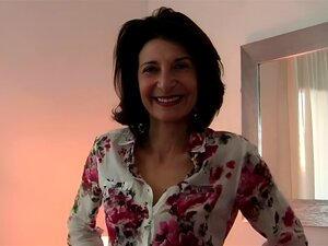 Chubby Redhead Amie Sucks And Fucks Two Older Men