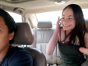 I TAXIN - JAG FÅR I ETT SERIÖST PROBLEM CHAUFFÖREN MED SIN FRU FÖR PROMENAD UPPHETSAD - ROLIG VIDEO