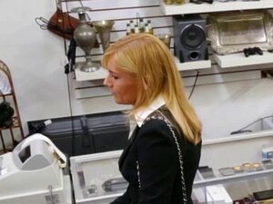 Pawnshop Milf Cocksucks Out The Back For Cash