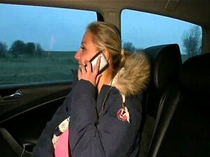 Hot Blonde Babe Sucking On Her Taxi Drivers Cock