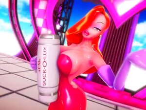 Jessica Rabbit Body Inflation With Suck-O-Lux (Who Framed Roger Rabbit) + Voice Acting (Jessica Rabbitt) Porn