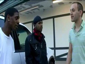 Black Sexy Gay Boys Bang White Studs 22