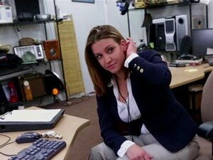 Pervert Shop Personnel Fucks MILF Pussy. Huge Pink Tits MILF Fucked In Doggystyle In The Pawnshop By A Horny Cock