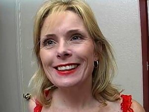 Super Sexy Older Lady In Red Plays With Her Wet Pussy