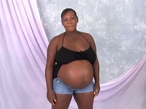 Pregnant ebon Zaritahorny