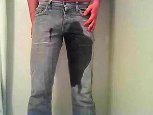 Boy Pissing His Pants And Jerking Off, This Is Me Pissing My Jeans And Then Jerking Off :) I Want To Make More Video's But I'm Not Sure About What To Do.. So If You Have An Idea For A Video Or Want Me To Do Stuff, Send Me A Message :)