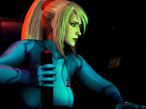 Samus Aran Utomjordisk Porr På Planeten