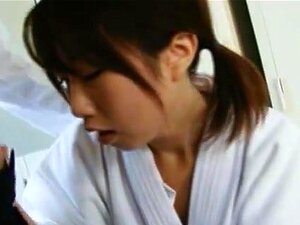 Cutie Chika Sena Gets Fucked In The Locker Room In Her Kimono. That Robe That Chika Sena Is Wearing Gives This Guy Easy Access To What