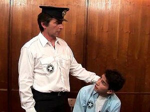 Poor Fresh Inmate Ordered To Deepthroat His Warden