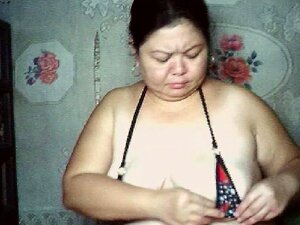 Asian Fatty With Tiny Bikini