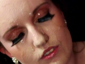 Sexy Bombshell Gets Sperm Shot On Her Face Eating All The Load. Ravishing Centerfold Blows Penis Before Multiple Sperm Loads Getting Her Face Sprayed With Sticky Jizm