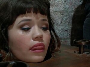 Trapped Neck Petite Brunette Asian Slave Yhivi Gets Throat Fucked Then In Rope Bondage Pussy Fucked And Ass Cummed By Big Cock Master Bill Bailey