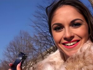 Enormous Boobs Spanish Slut Marta Is Spotted By Dude In Public. Marta Is So Sexy And Dude Gets So Attracted Of Her Huge Tits And He Offers Her A Quick Fuck. Dude Spends All His Euros Just To See Her Wipe Her Wet Pussy And Stuff His Dick Deep Into Her Tigh