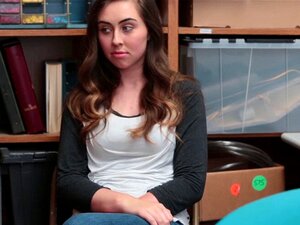 Sexy Cute Cutie Thief With A Hot Ass Banged By Horny Security Guards In Their Back Room Of The Store So She Avoids Going To Jail That Way