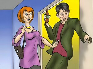 Mature Mom, Her Boy And Oh ... Stepdad! Animation!