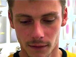 Unusual Performing In Berlin, Two Guys Having Sex At A Exhibit Among Some People.