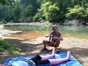 Inflatable Date At The Creek Porn