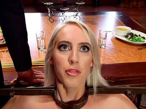 Dude Whips And Anal Fucks Two Slaves. Master Gives Training With Wax To Hot Blonde In Stock Then Together With Other Blonde Slave Gives Them Anal And Ass To Mouth And Whipping