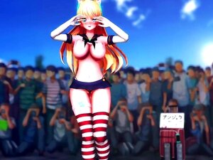 Mmd Angela Balzac Barefaced Concert Versie Twee Geen Schaamhaar