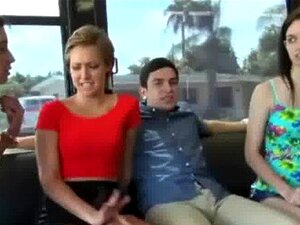 Get In On The Action As Hot Girls Flash And Play With Their Titties On A Crowded Public Bus. You Won't Believe Your Eyes! Porn