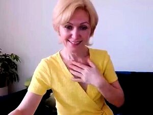 Blond Dojrzałe Kobiety Wow Masturbują Się