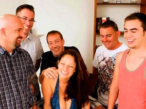 Raquel Raxxx Giant Titty Blowbang Bukkake