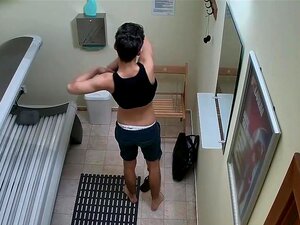 Versteckte Spionagekameras Im öffentlichen Solarium