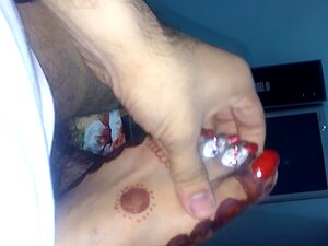 Indijska Supruga Footjob S Twerkanjem I Gležnjevima