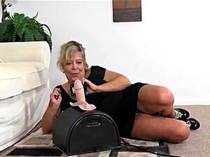 Busty Blonde Gilf Sybian Fun