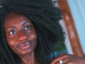 Mooi Uitziend Afro Model Hete Ondergoed Pas Op!