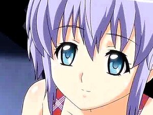 Anime-tyttö Pukeutuneena Mutta Esiliina Viettelee Söpön Jätkän