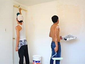 Twinks Mexikanischer Maler Langweilen Sich Und Ficken Am Ende