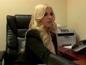 Christie Stevens Hete Secretaresse Krijgt Anaal