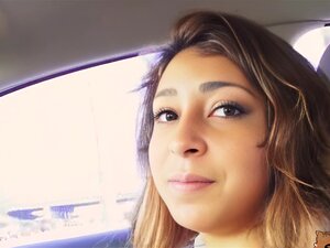 Eighteen Year Old Sarai Sucked And Fucked Dude In His C. Dude Helped This 18 Year Old Mexican Sarai In Finding Her Bakpack She Jumped Off Into His Car To Get All This Free Stuff But She Started Sucking His Cock Off And Fuckedf Him Right There In His Car