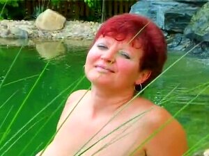 Granny Anal In The Garden