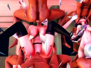 KanColle Cosplay Girls Switch Up - [MMD][BY- Nana77 Shinshi]