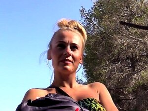 Spanish Blonde Fucks Fake Cop In Desert