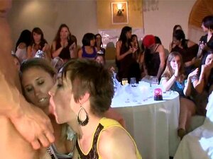 Arousing Pecker Sucking Session. Naughty Darlings Are Sharing Their Amazing Sucking Skills