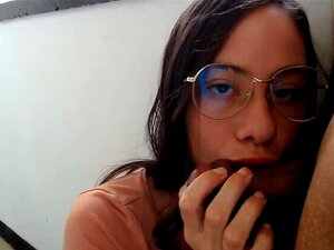 Stiefdochter Neukt Stiefvader Keer Op Keer - Op Het Balkon