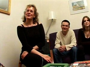 Franse Rijpe Francoise Geneukt In Trio